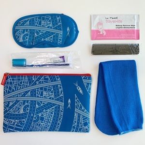 Emirates Neoprene Beauty Travel Kit - Blue